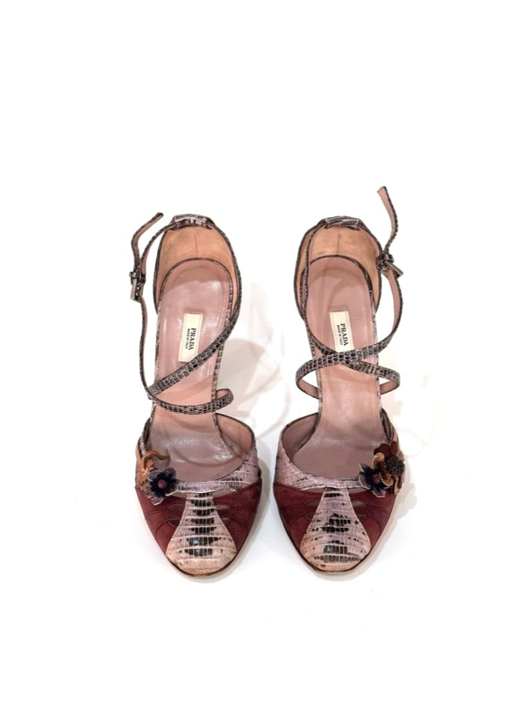 Prada Lizard Pumps, IT 35