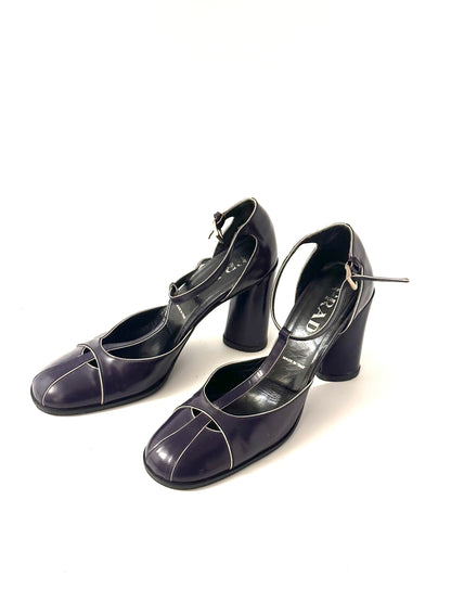 Prada Purple T-Strap Pumps from Legally Blonde, IT 37.5