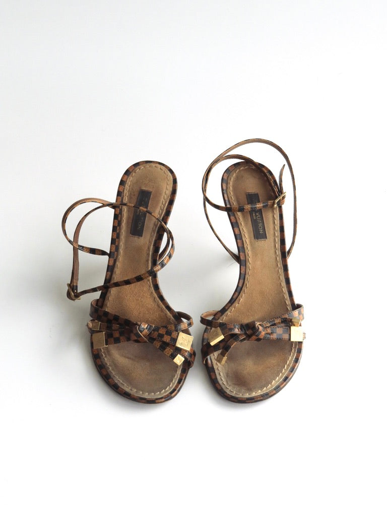 Louis Vuitton Strappy Sandals, IT 35