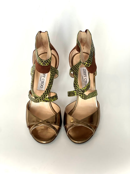 Jimmy Choo Animal Print Heels, IT 37.5