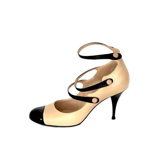 Chanel Triple Strap heels, IT 37.5