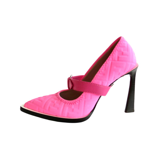 FENDI x Nicki Minaj Pink Belted Heels, IT 36.5