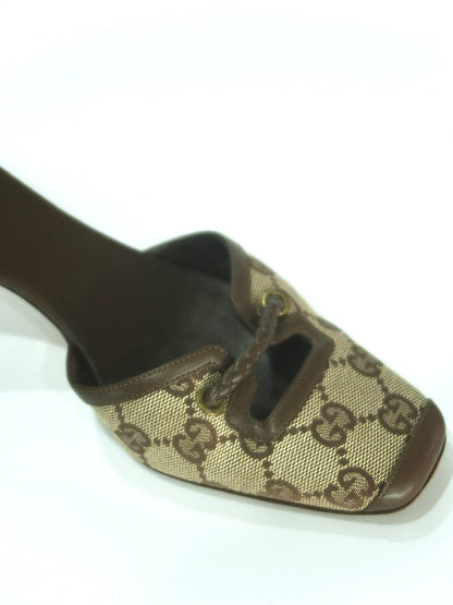 Gucci FW2002 GG Monogram Mules, IT 35