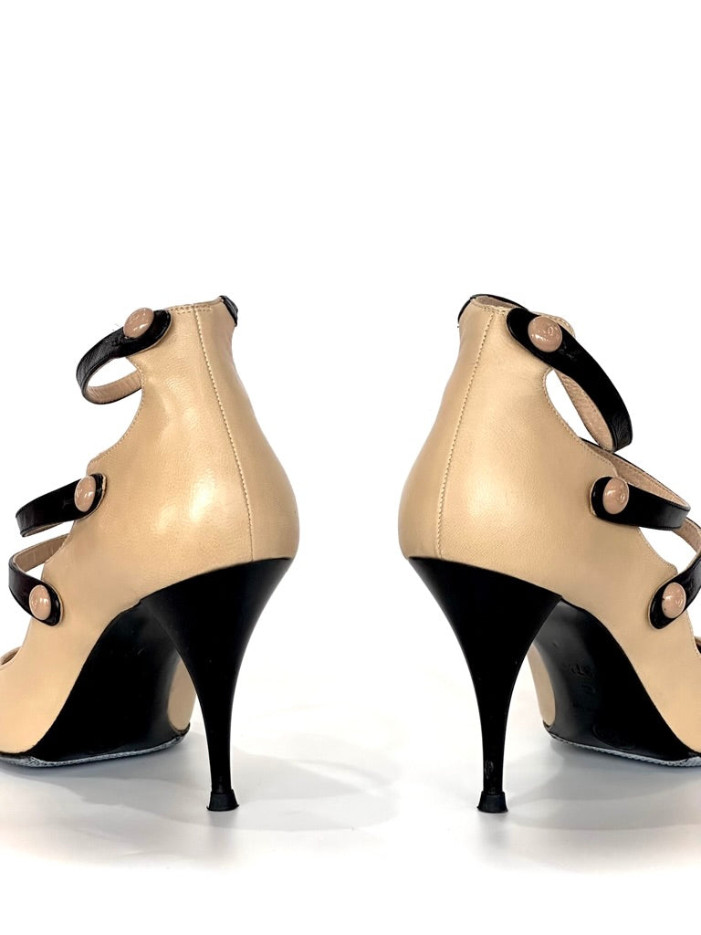 Chanel Triple Strap heels, IT 37.5