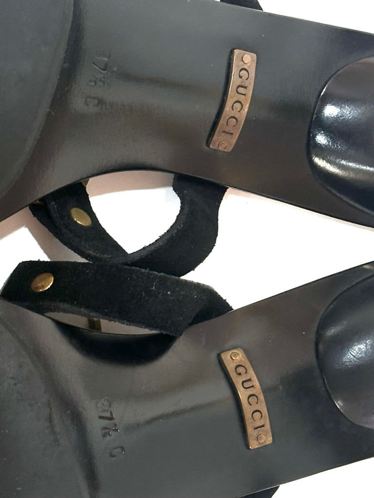 Gucci Studded Sandals, IT 37.5