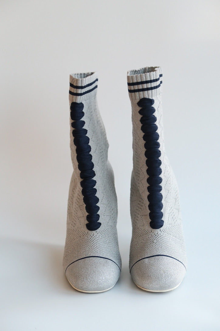 Fendi SS2017 RTW Knitted Sock Boots, IT 37