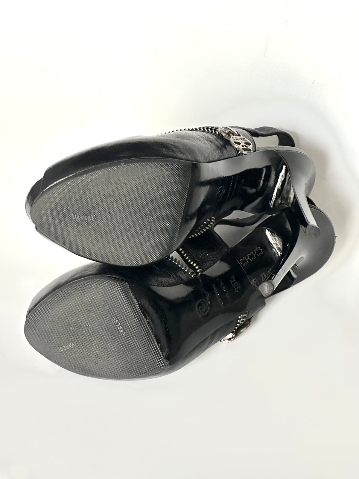 Alexander McQueen Zipper Heels, IT 36.5