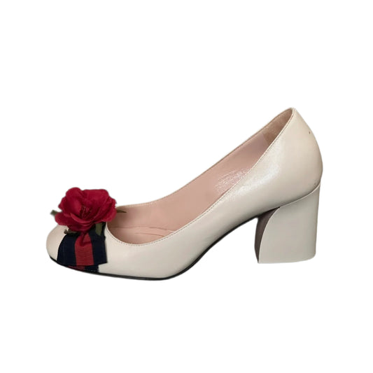 Gucci Flower Block Heels, IT 35.5