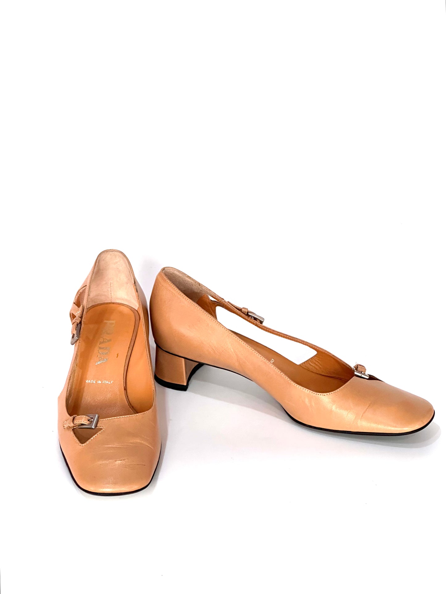 Prada Square Toe Pumps, IT 36