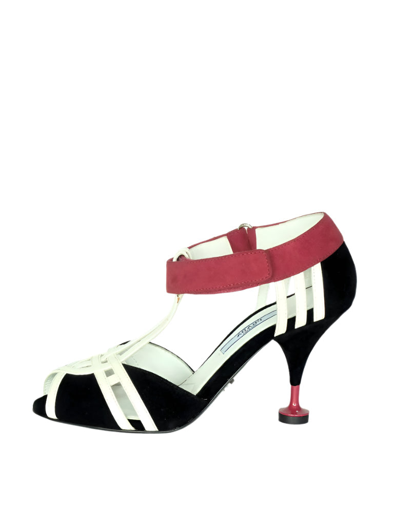 Prada SS2016 Tricolor Sandals, IT 34.5
