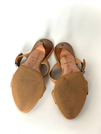 Chanel Tan Quilted Leather Sandals, IT 35.5