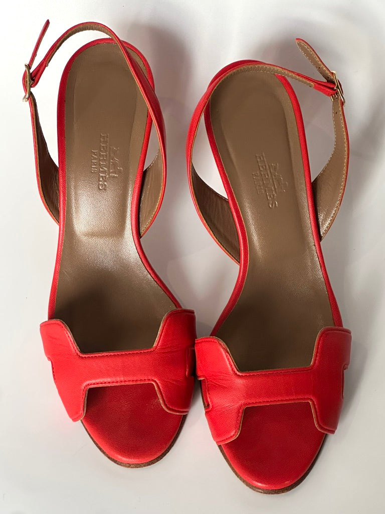 Hermès Night Slingback Sandals, IT 35.5