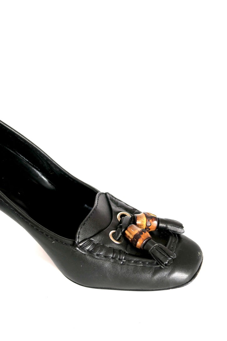 Gucci Tassel Loafer Pumps, IT 36.5