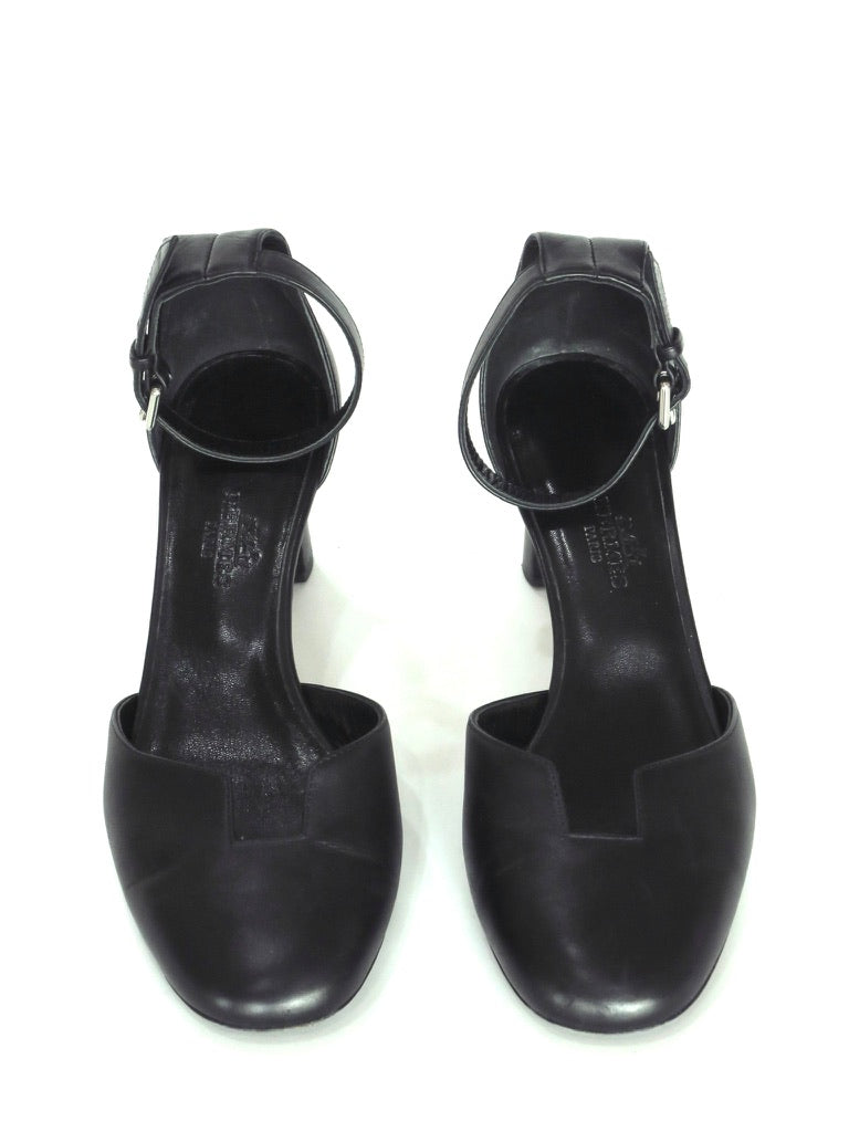 Hermès Lady 70 Ankle Strap Pumps, IT 35.5