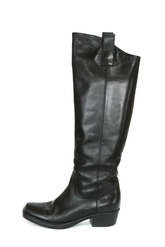 Gucci Leather Riding Boots, IT 37