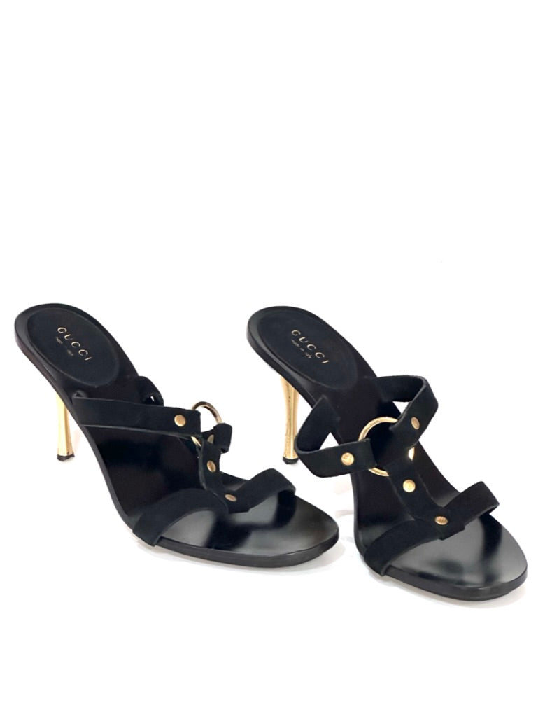 Gucci Studded Sandals, IT 37.5