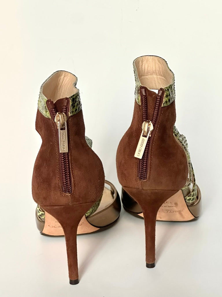 Jimmy Choo Animal Print Heels, IT 37.5