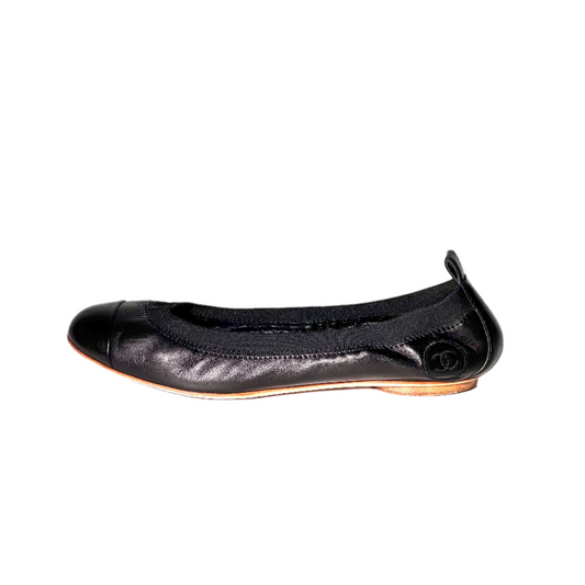 Chanel CC Elastic Ballet Flats, IT 37