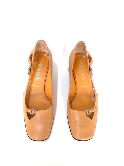Prada Square Toe Pumps, IT 36