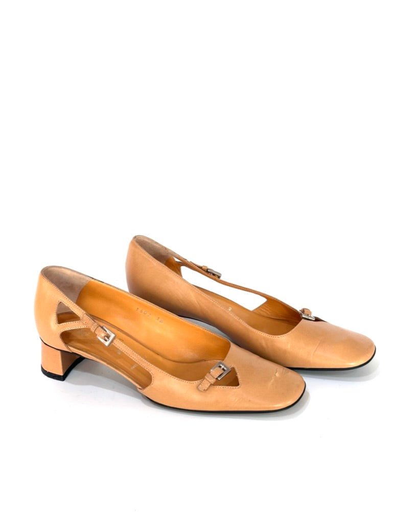 Prada Square Toe Pumps, IT 36