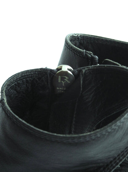 Rick Owens Black Criss Cross Wedge Heels, IT 37