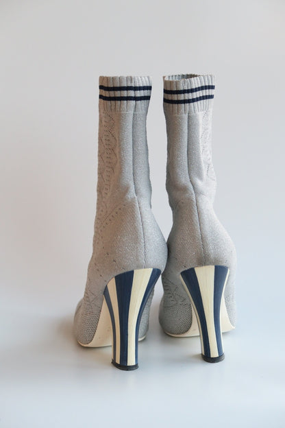 Fendi SS2017 RTW Knitted Sock Boots, IT 37