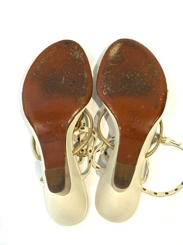 Louis Vuitton Flower Monogram Sandals, IT 36