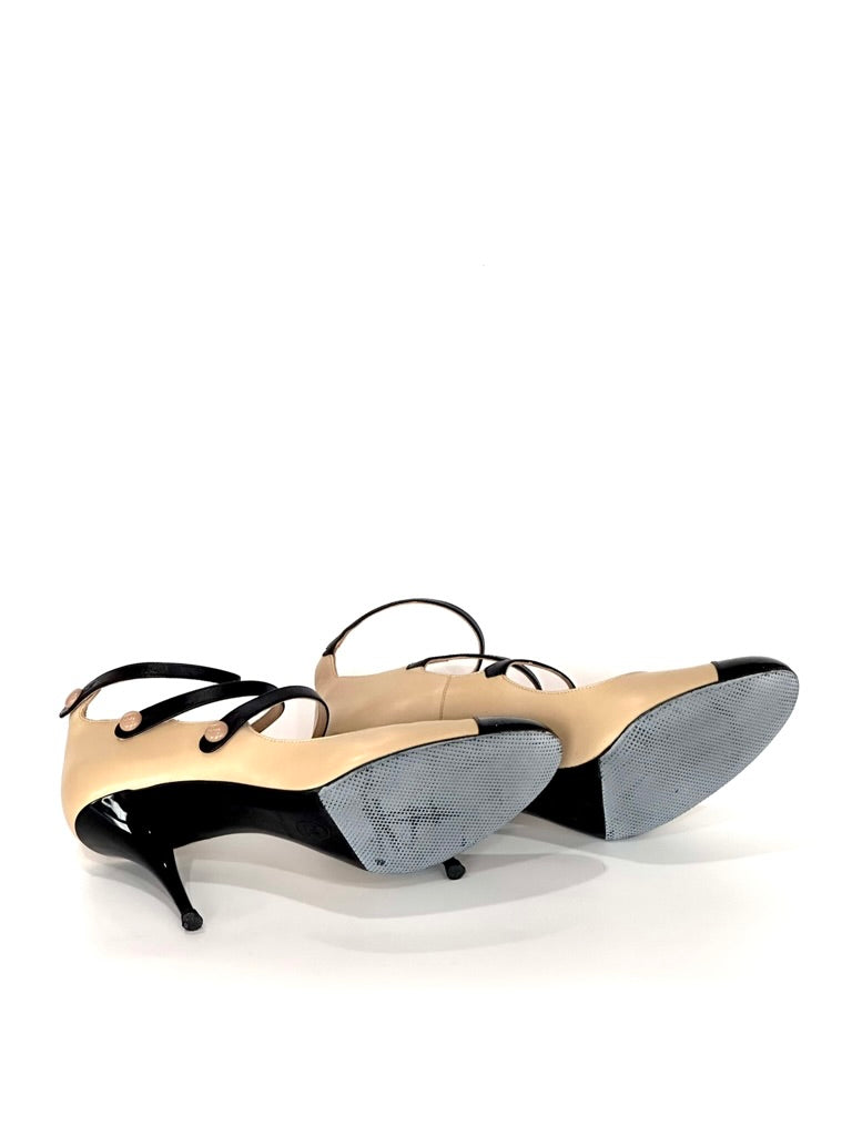 Chanel Triple Strap heels, IT 37.5