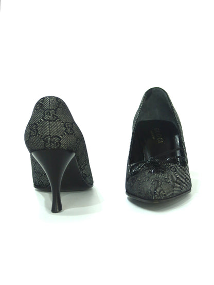 Gucci GG Bow Pointed Toe Pumps, IT 36