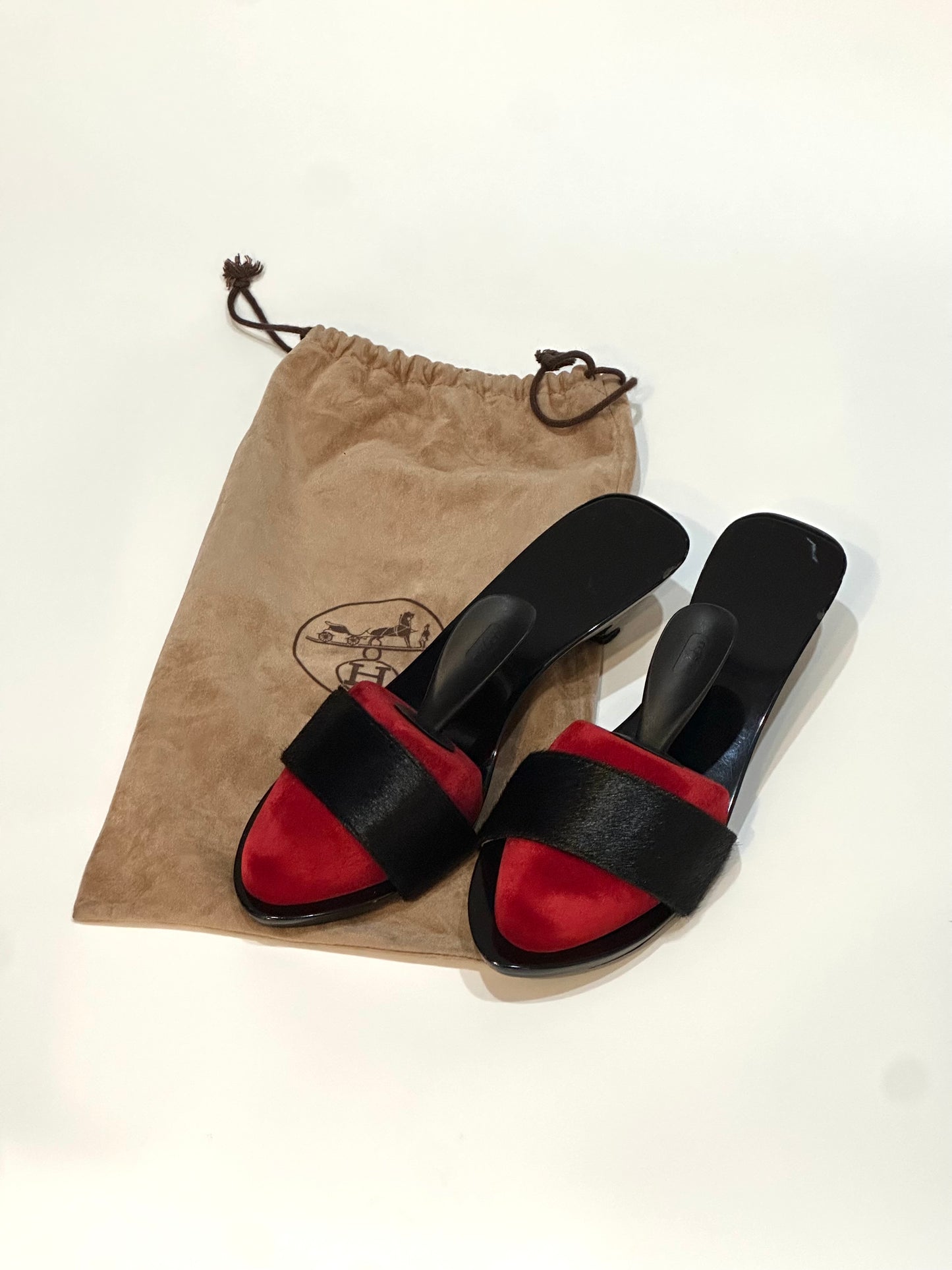 Hermès Wedge Mule Sandals, IT 40