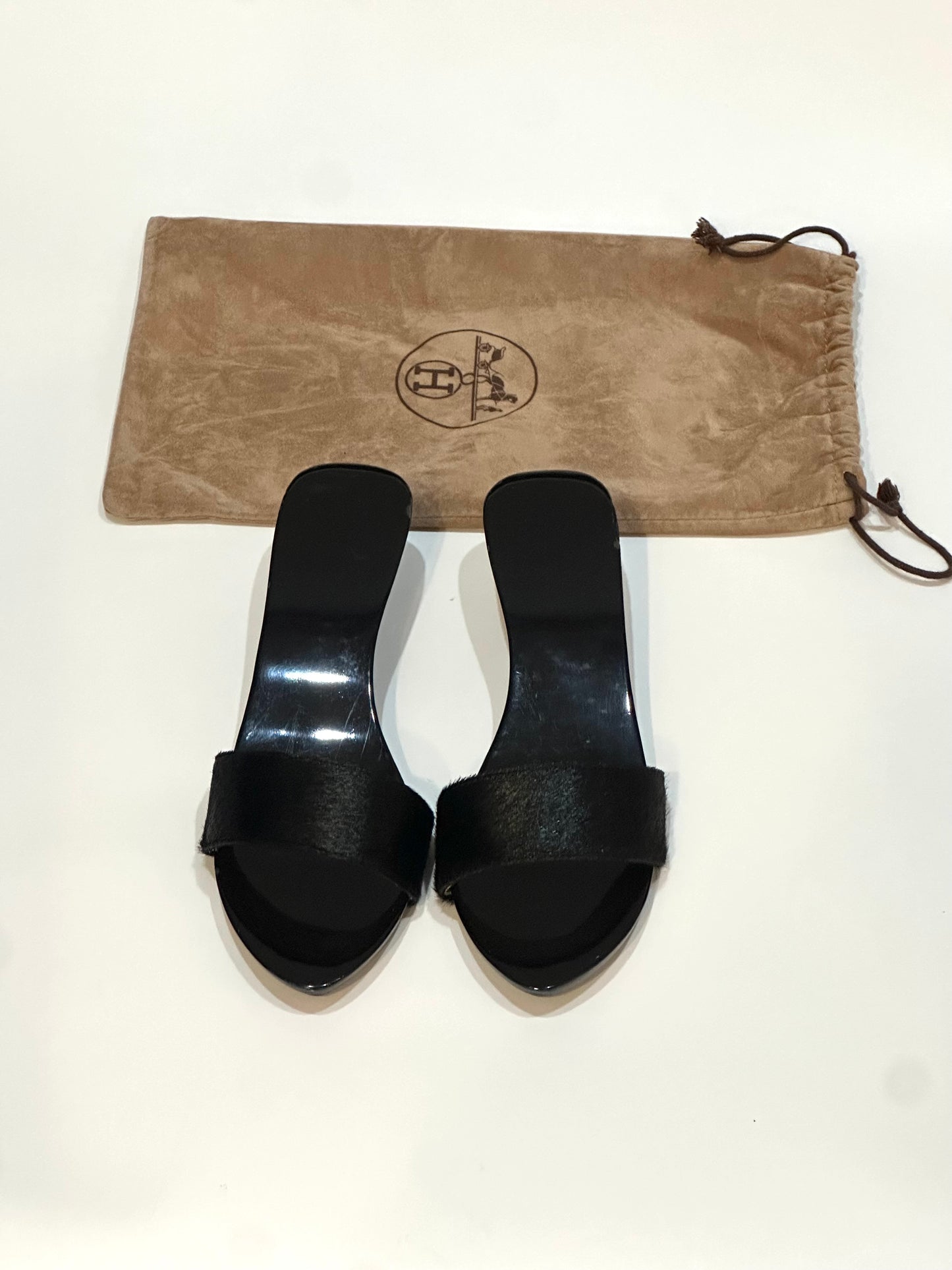 Hermès Wedge Mule Sandals, IT 40