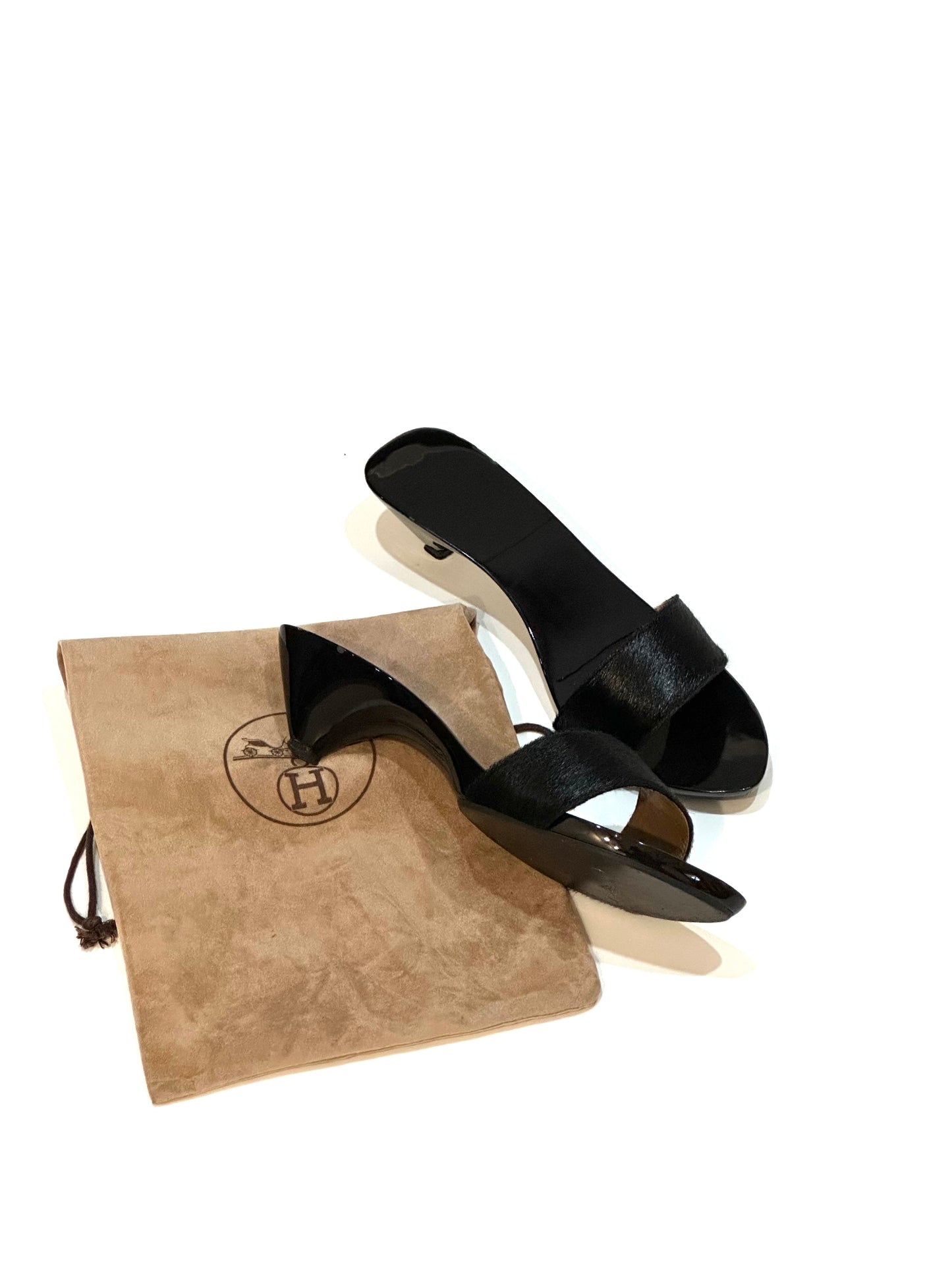Hermès Wedge Mule Sandals, IT 40