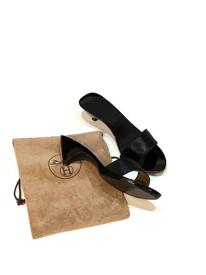 Hermès Wedge Mule Sandals, IT 40