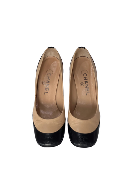 Chanel CC Bicolor Pumps, IT 37