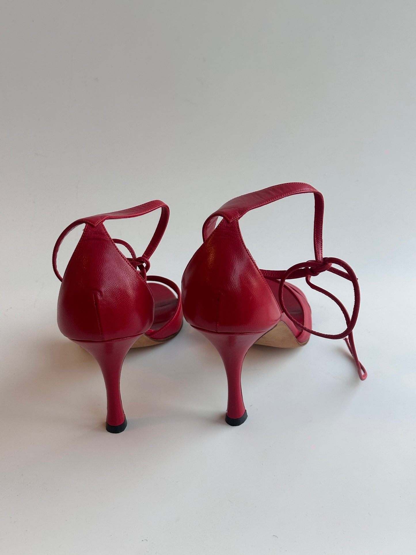 Manolo Blahnik Red Sandals, IT 35.5
