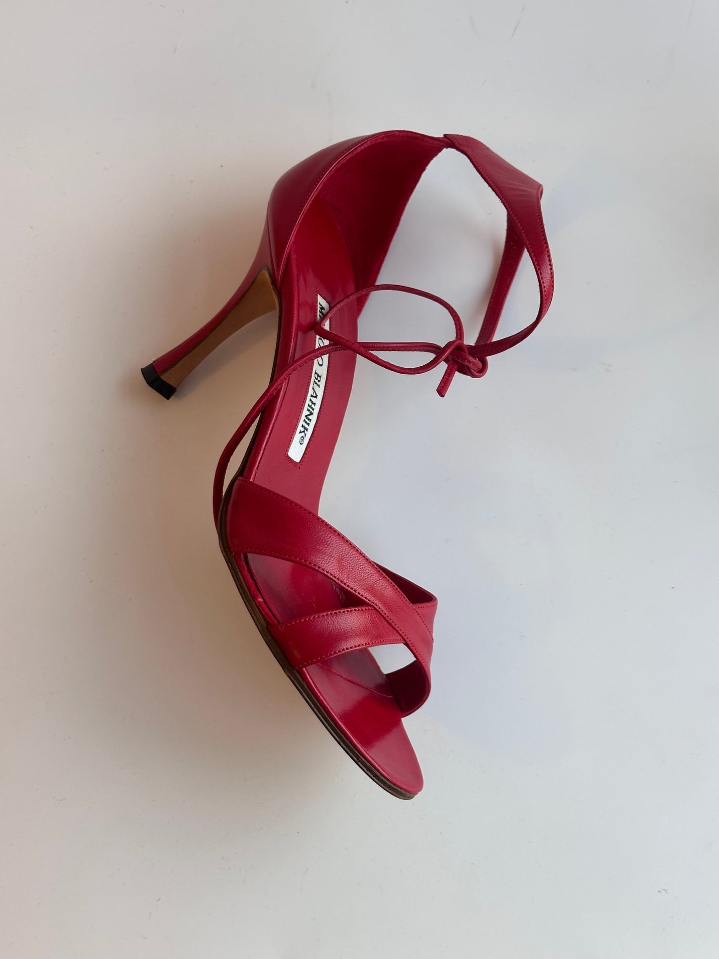 Manolo Blahnik Red Sandals, IT 35.5